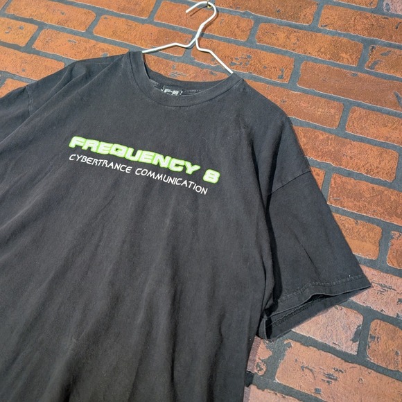 Frequency 8 Gear Men's XL Alien Cybertrance Graphic Tee 90's Rave Made in USA - Picture 2 of 13